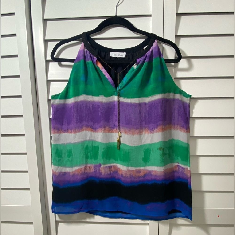 Calvin Klein Multicolor Sleeveless Top - Picture 3 of 6